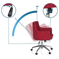 Chaise de bureau / Chaise pivotante SHAPE 200 rouge hjh OFFICE