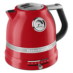 Bouilloire sans fil 1.5l 2400w rouge empire - 5kek1522 eer - KITCHENAID pas cher