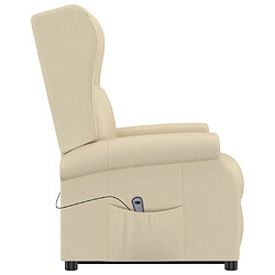 Acheter vidaXL Fauteuil Crème Tissu