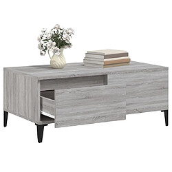 Acheter vidaXL Table basse Sonoma gris 90x50x36,5 cm Bois d'ingénierie