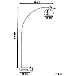 Avis Beliani Lampadaire bronze en métal PAROO