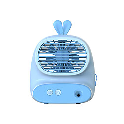 Avis (Bleu) Bureau Simple Design Élégant Mini Ventilateur Portable Usb Rechargeable