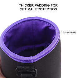 Wewoo Housse Coque Appareil photo reflex Sac pour lentille Micro-sac unique Sacoche intérieure biliaire Etui de protection étanche avec épaississement du veloursDiamètre 8,5 cmhauteur 10 cm Violet pas cher