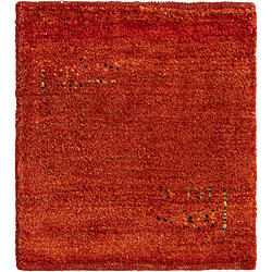 Vidal Tapis de laine 50x45 rouge Gabbeh