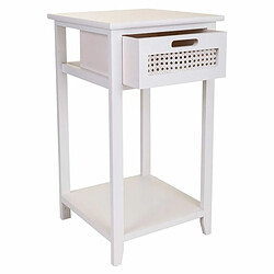 Acheter Table de Nuit Alexandra House Living Blanc 35 x 63 x 35 cm