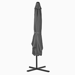 Helloshop26 Parasol d'extérieur avec mât en acier 250 x 250 cm anthracite 02_0008187