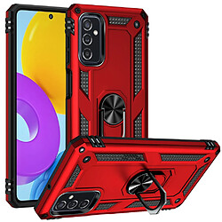 Coque en TPU anti-rayures avec béquille rouge pour votre Samsung Galaxy M52 5G