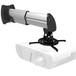 Duronic PB10XM Support Plafond et Mural Haute-résistance pour vidéoprojecteur - Rotatif inclinable et pivotant avec Bras prolongateur