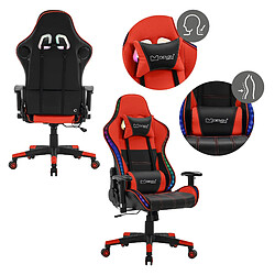 Avis ML DESIGN MODERN LIVING LED Gaming Chair Chaise de bureau Chaise pivotante Réglable Bluetoothboxes