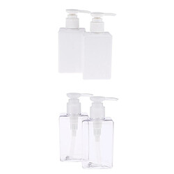 Paquet De 4 Flacons à Pompe En Plastique Durable Rechargeable Vide De 150 Ml (5 Onces)