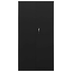 vidaXL Armoire à casiers Noir 90x40x180 cm Acier