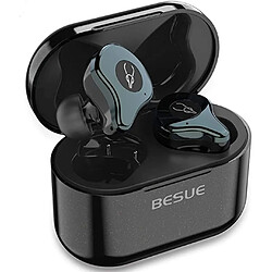 Chrono Écouteurs sans fil True Bluetooth 5.0 - Écouteurs sans fil Sabbat Deep Bass pour le sport/l'entraînement, écouteurs Bluetooth à réduction de bruit pour Galaxy/iPhone/Android/iOS 30H(Métal à canon)