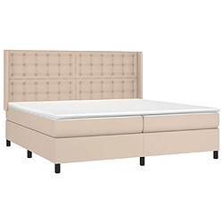 Acheter Sommier à lattes et matelas LED,Cadre à lattes de lit pour Adulte Cappuccino 200x200 cm -MN11278