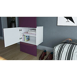 Avis Mpc Porte Manteaux Blanc Mat Et Avola-anthracite (LxHxP) : 52 x 193 x 35 cm