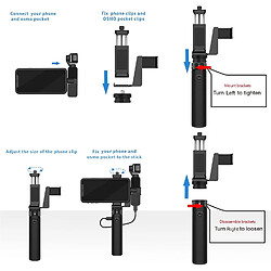 Acheter SANAG Osmo Pocket 2 Alimentation Portable, Banque D'Alimentation Compatible Avec Dji Osmo Pocket 2/1 & Iphone, Puissance Mobile Avec Trépied, Équipé D'Une Batterie Rechargeable De 5000 Mah