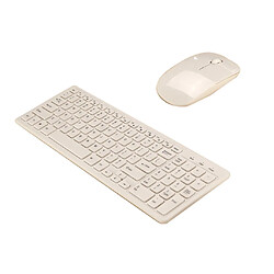 Avis clavier et souris sans fil slim pour le bureau à domicile pc portable macbook blanc