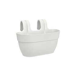 Balconnière en plastique Elho Vibia Campana Easy Hanger Medium blanc soie - 36 x 24 x 26,5 cm