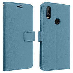 Avizar Housse Xiaomi Redmi 7 Etui Folio Coque Soft Touch Support Vidéo bleu