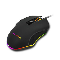 Advance Souris Gamer RGB GTA210 ergonomique optique 6 boutons 2400 DPI filaire USB éclairage RGB GAMING