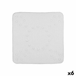 Berilo Tapis de Douche Antidérapant Gris PVC 53 x 52,5 x 1 cm (6 Unités)