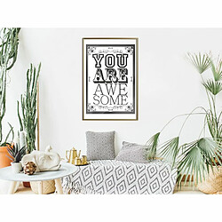 Paris Prix Affiche Murale Encadrée You Are Awesome 40 x 60 cm Or