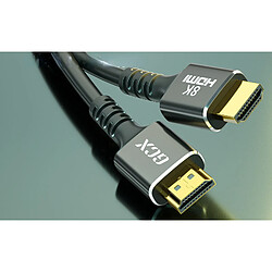 2PCS HDMI HD Cable 2.1 8K TV Computer Connection Cable Video Data Cable