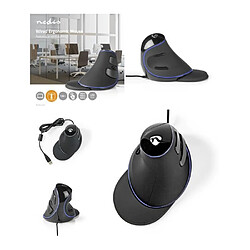 NC Souris Ergonomique Filaire Design PRO Bureautique 1600dpi 6 boutons