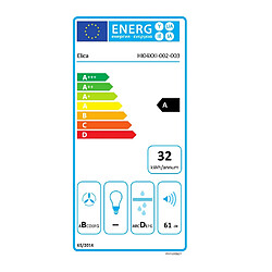 Table de cuisson aspirante induction 78cm 4 feux 7400w noir - PRF0183127 - ELICA