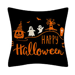 P85 4PCS 45 * 45cm Halloween Modèle drôle de linge Hug taie d'oreiller de vacances à la maison Taie d'oreiller Sofa Coussin Coussin Coussin