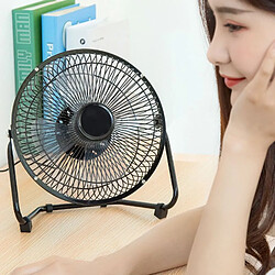 Acheter Universal Ventilateur de bureau USB portable en métal alimenté par USB de 8 pouces avec 2 commutateurs de vitesse Ventilateur de refroidissement personnel pour le bureau à domicile et le bureau extérieur