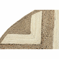 Acheter Tapis DKD Home Decor Scandi Blanc Marron Clair Jute (200 x 200 x 1 cm)