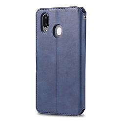 Avis Wewoo Housse Coque Pour Galaxy M20 AZNS Étui en cuir PU avec support et fentes cartes et cadre photo Bleu