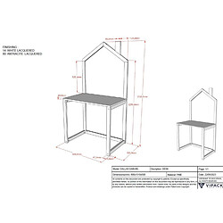 Avis VIPACK Bureau junior Dallas en bois blanc