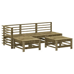 Maison Chic Salon de jardin 5 pcs - Table et chaises d'extérieur - Mobilier/Meubles de jardin Moderne bois de pin imprégné -MN20753