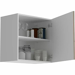 Avis Tbs OSLO Meuble haut 1 porte - Décor chêne Jackson - L 60 x P 36 x H 58 cm