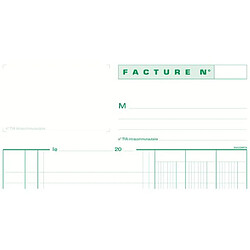 Cahier de facture Manifold Exacompta autocopiant A4 50 pages triple exemplaires