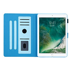 Acheter Etui en PU avec stockage de cartes bleu clair pour votre Apple iPad 9.7 (2018)/9.7 (2017)/Air 2/Air