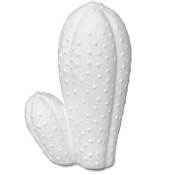 ICONIK INTERIOR Figurine décorative moyenne Cactus Blanc Blanc