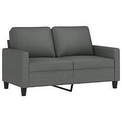 Avis Maison Chic Ensemble de canapés 2 pcs avec coussins, Canapé droit Sofa pour Salon Gris foncé Tissu -GKD113586