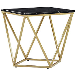 Acheter Beliani Table d'Appoint MALIBU Marbre Noir