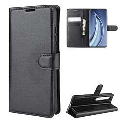 Etui en PU avec support noir pour votre Xiaomi Mi 10/10 Pro