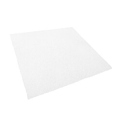 Beliani Tapis épais 200 x 200 cm blanc DEMRE