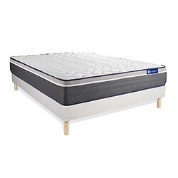 Avis ACTISOM Ensemble matelas ACTIMEMO PLUS 140x200 Mémoire de forme Maxi épaisseur 7zones de confort + sommier KIT blanc