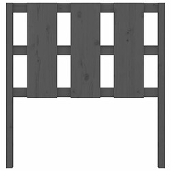 Acheter Maison Chic Tête de lit scandinave pour lit adulte,Meuble de chambre Gris 95,5x4x100 cm Bois massif de pin -MN24176