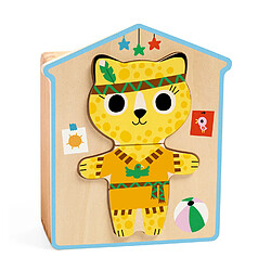 Djeco Puzzle 6 x 3 pièces Dressup-mix