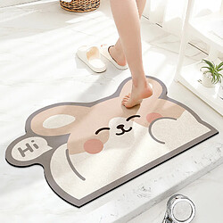 LUUCOZK Tapis de bain antidérapants, absorbants, à séchage rapide, décoration de salle de bain, motif 17-40x60cm