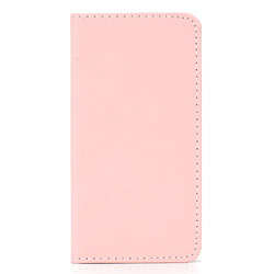 Wewoo Housse Étui Coque Etui en cuir avec rabat horizontal pour cartes magnétiques Huawei P30 Lite couleur unie rose