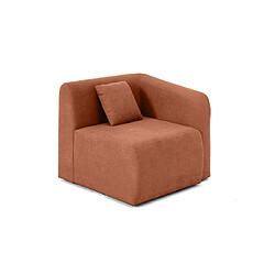 Lisa Design Ikare - module d'assise d'angle droit - en tissu Ikare - module d'assise d'angle droit - en tissu - Terracotta