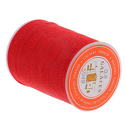 Fil de cire rond de polyester de 0.8mm cousant la couture rouge d'artisanat de bricolage