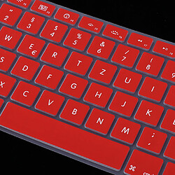 Housse De Protection Pour Clavier Avec Clavier Allemand En Lettres Allemandes Imprimées Pour La Version Européenne Apple Macbook 13/15 Pouces (rouge)